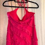 Oh Polly NWT  Size 12 Elegant Red Ruffle Dress Photo 7