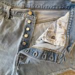 Levi's 501 Shorts Womens 33 Denim High Rise Raw Hem Button Fly 2" Inseam Beach Photo 8