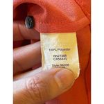 Madewell  Orange Crew Neck Keyhole Neck Short Sleeve Tailored Pleated Top Size XS Photo 10