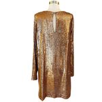 Ramy Brook Hallie Sequined Dress Copper Shift Tunic Cocktail Mini Medium NWT Photo 2