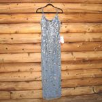 Mac Duggal 5477 Womens Floral Embellished Scoop Neck Evening Gown Dress Photo 6