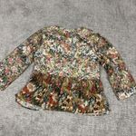 Soft Surroundings  Jacket Blazer Medium Floral Embroidered Ariege Art To Wear Photo 8