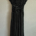 Max Studio NWT Wide Leg Ruffle Polka Dot Jumpsuit Size Small Photo 0