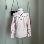 NWT Vintage Western Shirt Roper Cowgirl Pearl Snap Arrow Country 4H Fair, Medium Blue Photo 4