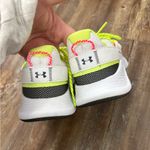 Under Armour  Charged Breathe White/ Neon Green Athletic Running Sneakers Size 7 Photo 7
