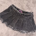 Edikted Pleated Denim Mini Skirt Photo 2