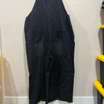Black Denim Easel Overalls Size XL Photo 2