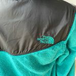 The North Face Oso Hoodie Teal Blue and Black Fleece Full Zip Jacket Size Small Photo 9