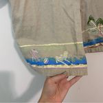 Jane Ashley  Vintage Linen Beach Embroidered Button Up size Medium Photo 2