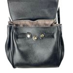 Urban Expression Urban Expressions Black Pebble Faux Leather Vegan Kelly-style Backpack One Size Photo 5