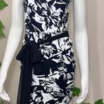 White House | Black Market WHBM White & Black Floral Strapless Pocket Dress New Photo 6