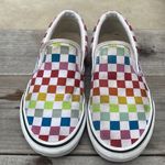 Vans Colored Checkered Slip On Sneakers Size 6.5 Photo 1