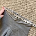 American Eagle Stone Grey Fashion Leggings Lace Trimmed Size Small Y2K Cotton Photo 3