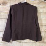 appleseed's 4-button lightweight brown blazer with shoulder pads women’s Size 16 Photo 5