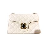 ROMYTISA Women’s Vegan Quilted Textured Flap Crossbody Bag White Photo 7