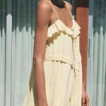 ZARA BNWT ZW COLLECTION SHORT RUFFLE DRESS - BABY YELLOW Photo 2
