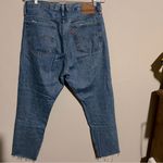 Levi's Levi’s Premium Wedgie High Rise Button Fly Raw Hem Jeans Photo 9