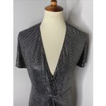 Show Me Your Mumu New Get Twisted Metallic Mini Dress in Disco Glitz Small S Photo 6