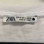 ZARA  white pocket t-shirt medium Photo 2