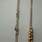 Monet Gold Tone Beaded Statement Necklace Photo 6