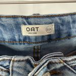 OAT New York Braided Waist Wide Leg Jean in Blue Size 2 or 26 Photo 1