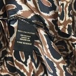 Milano Black & Brown Printed Long sleeve Button Down Shirt(Size Large) Photo 4
