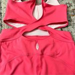 Free People  MOVEMENT‎ Back It Up Onesie Hot Pink NWOT Size S Open Back Athletic Photo 11