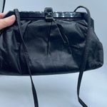 Vintage Holiday Fair 1981 faux leather shoulder bag or clutch. Hong Kong. Black Photo 1