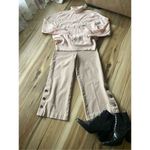 Isaac Mizrahi Live! Stretch Pink Culotte Pants w/ Button Size 2 Photo 3