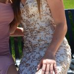 Colette Sparkly Gold And White Prom Dress Size 00 Photo 2