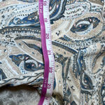 Grace Karma Tiered Dress Womens XL Paisley Long Sleeve Ruffle Collar Bohemian Blue Size 1X Photo 12