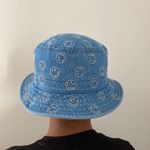 American Eagle Denim Smiley Face Bucket Hat One Size Unisex Photo 1