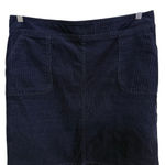Talbots  Navy Corduroy Skirt Size 12 Cotton Blend Pockets Zip Back Photo 1