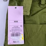 Wild Fable Olive Green Cotton Utility Cargo Skirt XXS Long Midi Pockets D-Ring Photo 7
