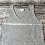 Cloud Chaser Sweater Lace V Neck Sleeveless Tank Top Grey Gray White S SM Small Photo 8
