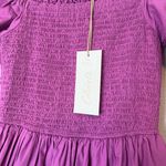 Cleobella  NEW Kaiya Tiered Cotton Smocked Ruffle Sleeve Midi Dress Azalea Photo 4