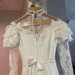Alfred Angelo Vintage Romantic Cottagecore Prairie Lace Wedding Dress 8 Photo 4
