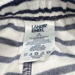 Lands' End White Blue Terrycloth Shorts Women’s Medium Photo 1
