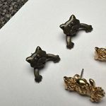 Cat Signed JJ & Avon Owl Stud Pierced Earrings Lot Of 2 Photo 1