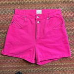 VTG DENIM REPUBLIC HOT PINK HIGH RISE MOM SHORTS Size M Photo 0