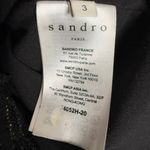 Sandro Rococo Metallic Guipure Lace Black Midi Skirt Size L Photo 11