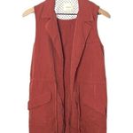 Anthropologie  / Elevenses Old Town Vest Size XS in Rust Color Photo 1