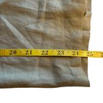 Allison Taylor Womens Tan Linen Silk Cargo Cropped Pants Size 12 Nature Earthy Photo 7