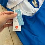 Cupshe NWT Sz XS Blue and White Onepiece Lacey Photo 2