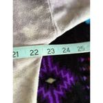 Dantelle Purple/Green Tie Dye Crew Neck Long Sleeve Top Size M Side Slits Photo 7