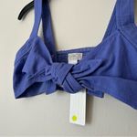 l*space L* Purple Tie Summer Beach Bow Top Photo 1