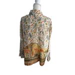 Sigrid Olsen  Collection 100% Silk Tropical Button Down Lightweight Blouse Sz 1X Photo 10