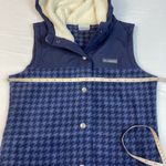 Columbia  Benton Springs Overlay Vest‎ Size Small Blue/Black Houndstooth Print Photo 9