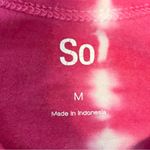 SO  Hot Pink and White Tie-Dye Cropped Tank Top Photo 1