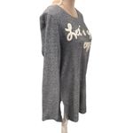 Chico's 1 Zenergy Sweatshirt Womens Size Medium Pull Over Winter Cozy Tunic Top Gray Photo 4